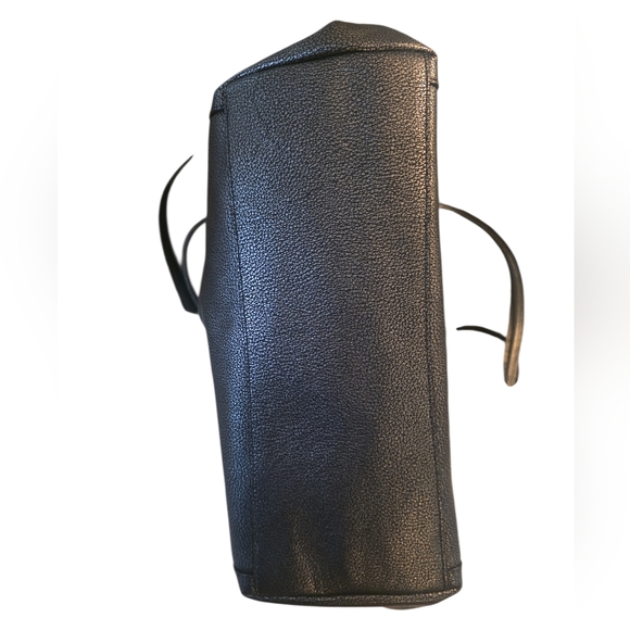 Coach Pewter Leather Handbag Crossbody Bag With Dust Bag - Picture 6 of 7